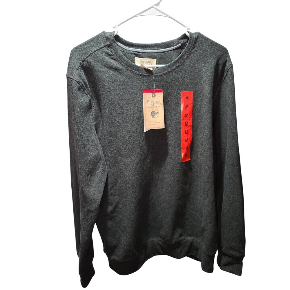 Boston Traders Double Knit Crewneck Sweatshirt‎ Men's M Gray